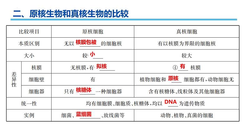 2022年广东省人教版高中生物学业水平——第一章走近细胞第5页