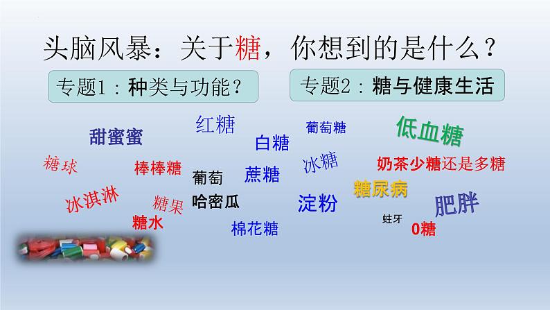2.3 细胞中的糖类和脂质 (1)课件--高一上学期生物人教版(2019)必修104