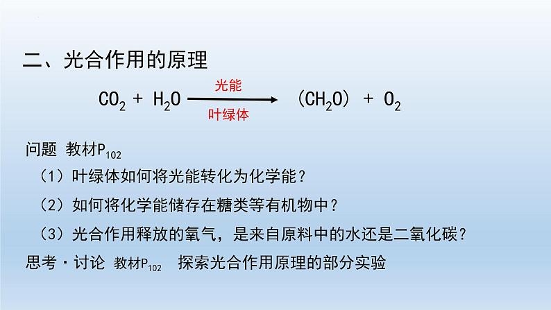 5.4光合作用与能量转化(第三课时)课件--高一上学期生物人教版(2019)必修103