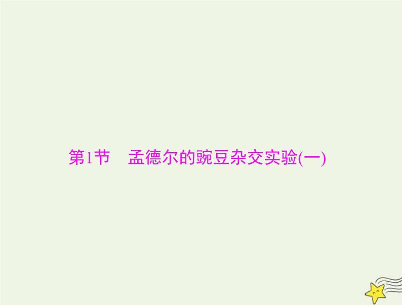 2023版高考生物一轮总复习第1章第1节孟德尔的豌豆杂交实验一课件04