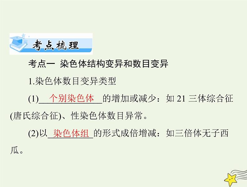 2023版高考生物一轮总复习第5章第2节染色体变异课件02