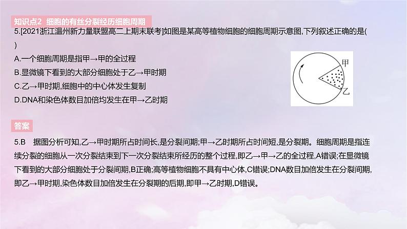 2022_2023学年新教材高中生物第四章细胞的生命历程课时1课件浙科版必修108