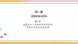 第一章 第一节 孟德尔从一对相对性状的杂交实验中总结出分离定律（课件）-【名校同步】2021-2022学年高一生物精品课件（浙科版2019必修2）