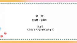 第三章  第二节  遗传信息编码在DNA分子上（课件）-【名校同步】2021-2022学年高一生物精品课件（浙科版2019必修2）