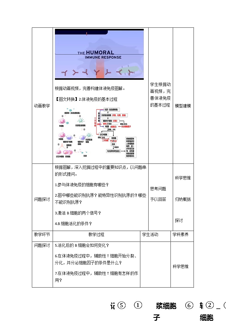 4.2特异性免疫(第1课时)教案 高二上学期生物人教版(2019)选择性必修一第3页