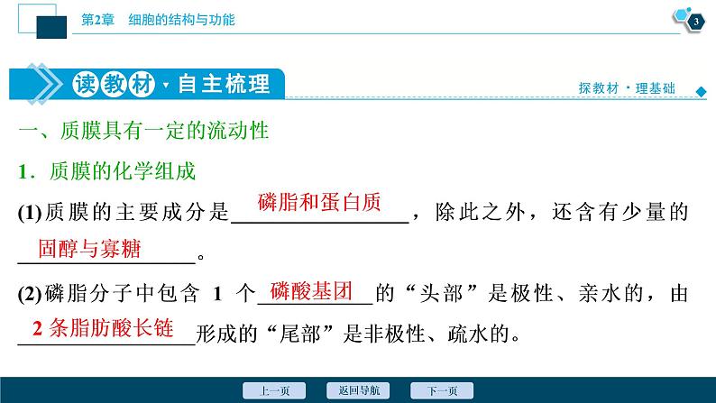 高中生物新北师大版必修1 质膜的结构与功能 课件(81张)第4页