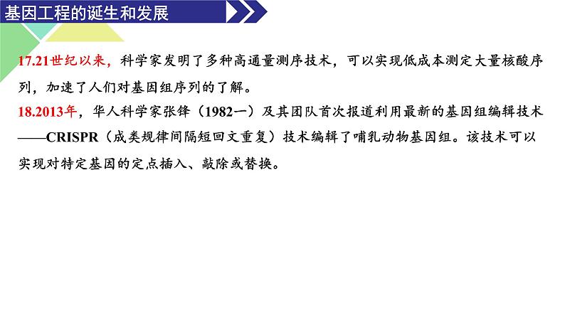 3.1 重组DNA技术的基本工具 课件 高中生物新人教版选择性必修306