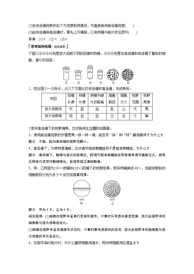 第1章第2節(jié)第1課時觀察細(xì)胞第3頁