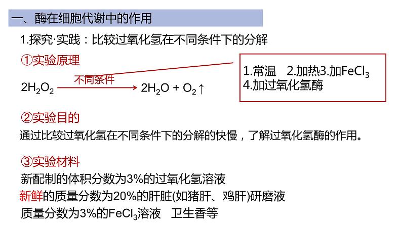 高中生物必修一 5.1降低化学反应活化能的酶-1 课件06