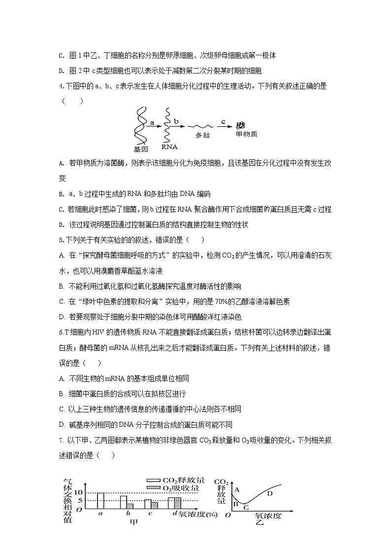 湖南省衡阳市祁东县育贤中学2022-2023学年高三上学期第一次月考生物试题(含答案)第2页