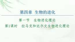 苏教版高中生物必修2第4章第1节第1课时拉马克和达尔文生物进化理论课件