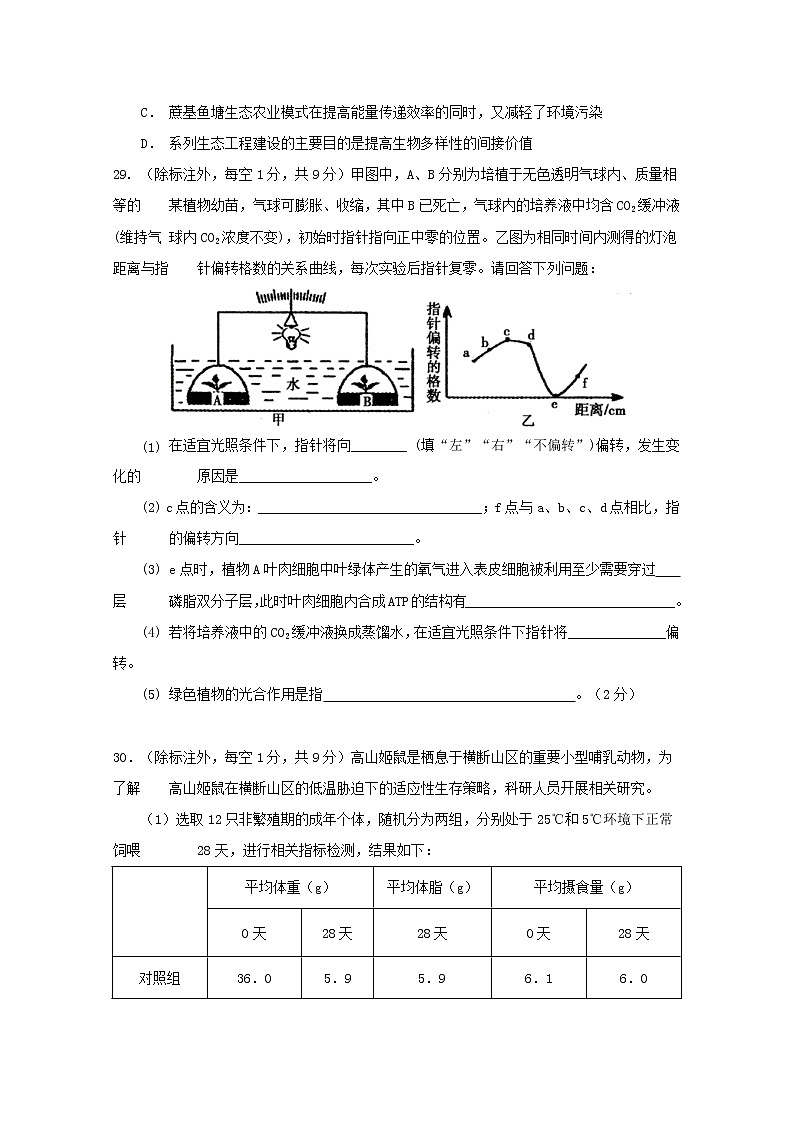 2021江西省丰城中学、高安二中等六校高三1月联考理综生物试题含答案第3页