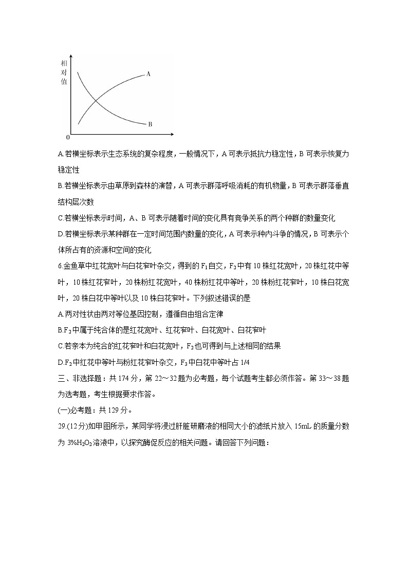 2020长治高三(3月在线)综合测试生物含答案第2页