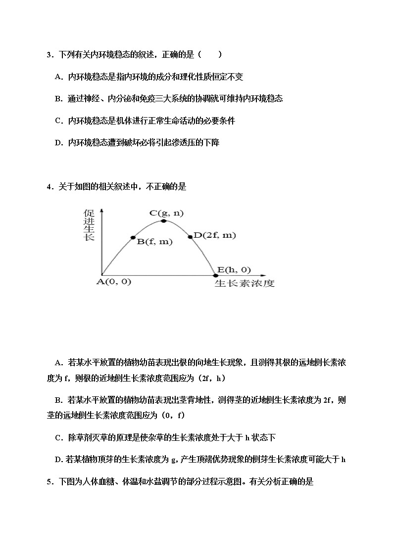 2021济宁嘉祥县一中-高二上学期期中考试生物试题含答案02