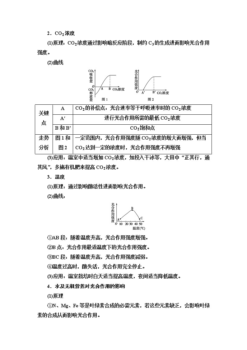 人教版高中生物必修1第5章第4节第3课时光合作用原理的应用学案第3页
