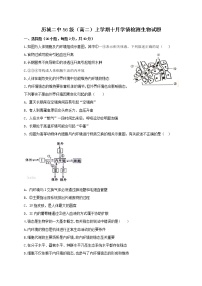 2021济南历城二中高二10月月考生物试题含答案