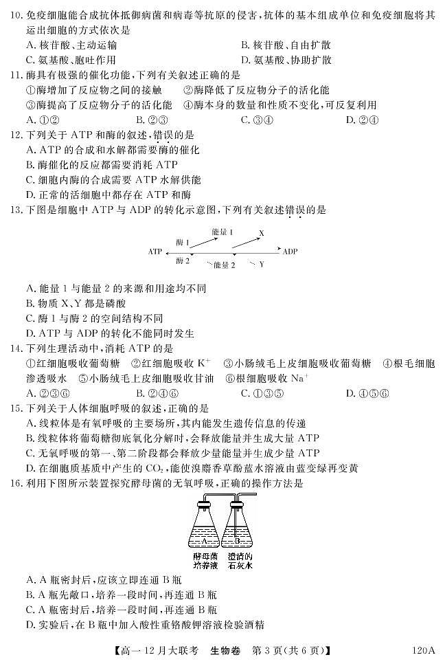 120A 生物第3页