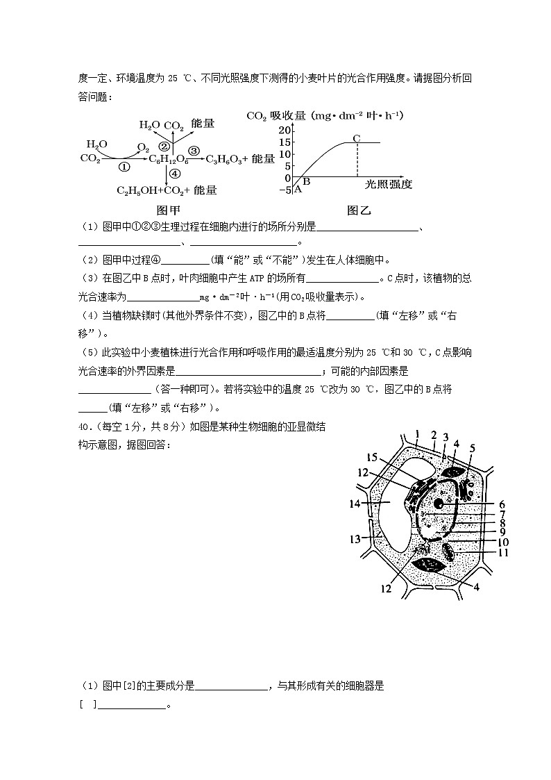 2020拉萨中学高一下学期期中考试生物试题含答案第3页
