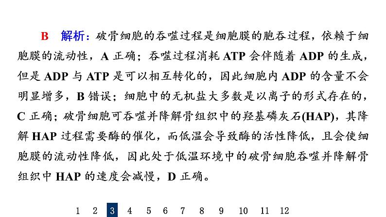 人教版高考生物一轮总复习课时质量评价6细胞的物质输入和输出课件第8页
