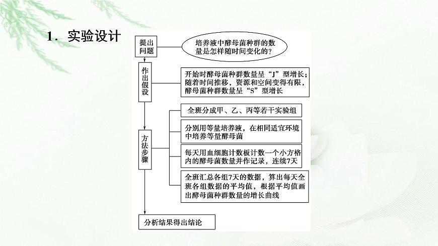 蘇教版高中生物選擇性必修2第1章探究實踐探究培養(yǎng)液中某種酵母菌種群數(shù)量的動態(tài)變化課件第7頁