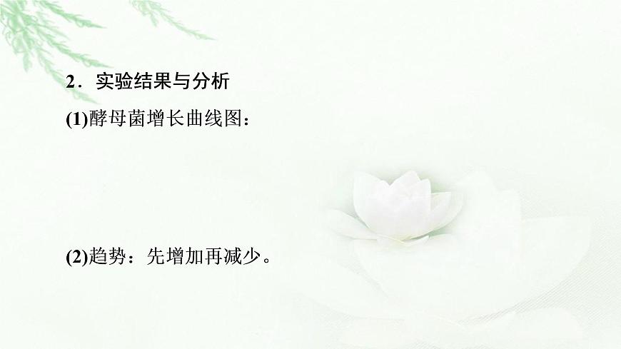 蘇教版高中生物選擇性必修2第1章探究實踐探究培養(yǎng)液中某種酵母菌種群數(shù)量的動態(tài)變化課件第8頁