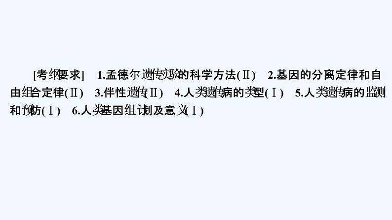 【最新版】23届生物新高考二轮专题复习之专题5 遗传的基本规律及人类遗传病【同步课件】第1页