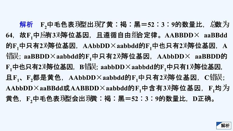 【最新版】23届生物新高考二轮专题复习之专题5 遗传的基本规律及人类遗传病【同步课件】第6页