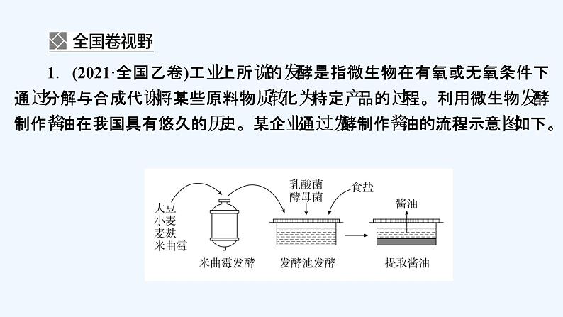 【最新版】23届生物新高考二轮专题复习之专题11 生物技术实践【同步课件】第3页