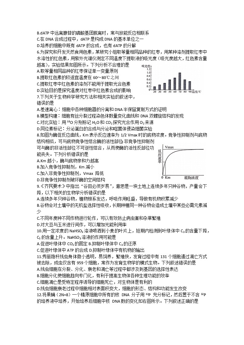 安徽省”皖南八校“2022-2023学年高三上学期第一次大联考生物试卷(含答案)第2页