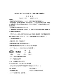 河南省豫东名校2022-2023学年高一上学期第一次联合调研考试生物试卷(含答案)