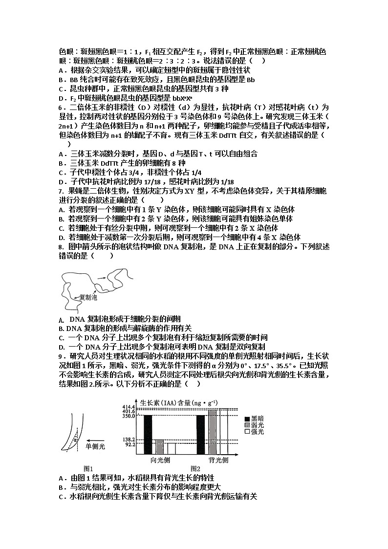 江西省丰城中学2022-2023学年上学期高二创新班期中考试生物试卷无答案第2页