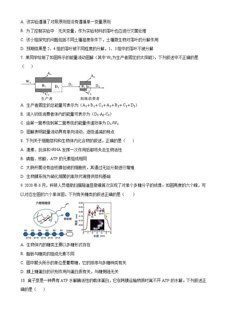 2023淮安马坝高级中学高三上学期9月质量检测生物试题含解析03