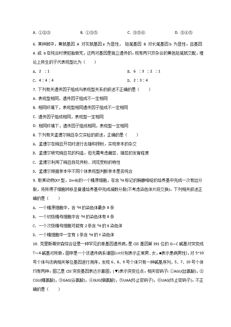 2022新疆生产建设兵团第十师北屯高级中学高二上学期期中考试生物试题含解析第2页