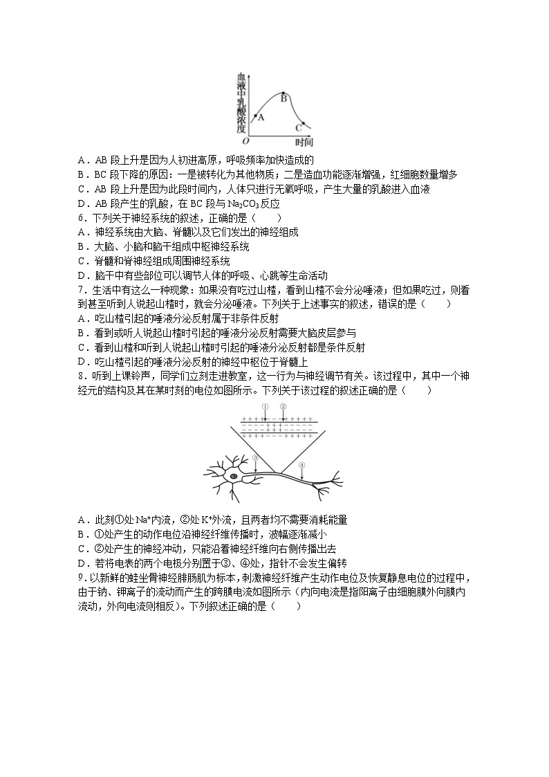 江苏省扬州中学2022-2023学年高二生物上学期10月月考试题（Word版附答案）02