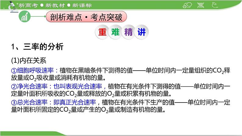 【高考大一轮单元复习】高考生物单元复习课件与检测-微专题02《光合作用与细胞呼吸三率的分析与测定》(新教材新高考)第6页