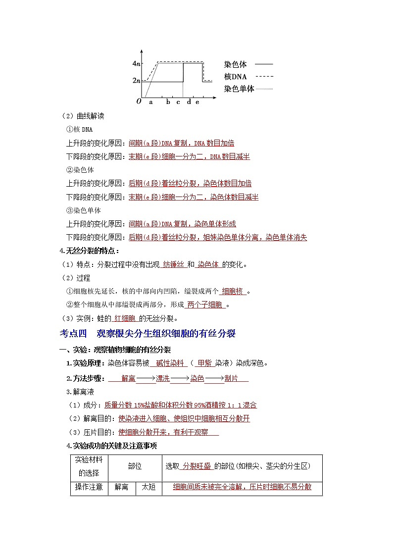 【高考精细化复习】生物(必修1)一轮复习 第17讲《细胞增殖》讲义(解析版)(全国通用)第3页