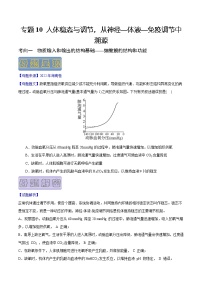 【高考真题解密】高考生物真题题源-专题10《人体稳态与调节，从神经—体液—免疫调节中溯源》母题解密（全国通用）