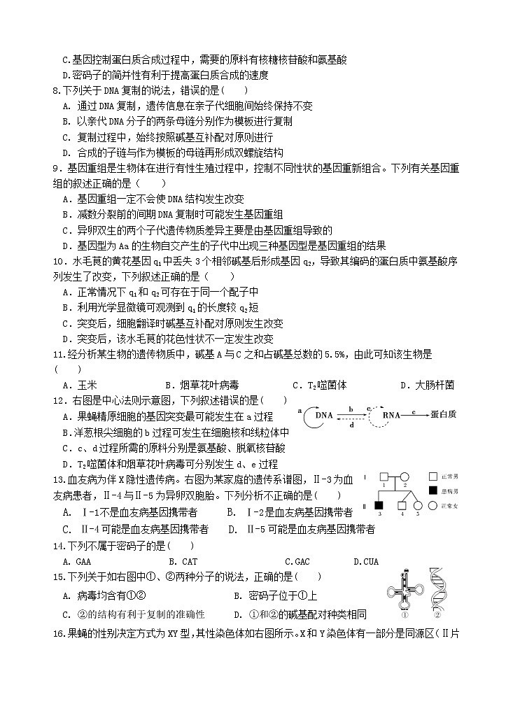 宁夏银川市第二中学2022-2023学年高二上学期期中考试生物试题第2页