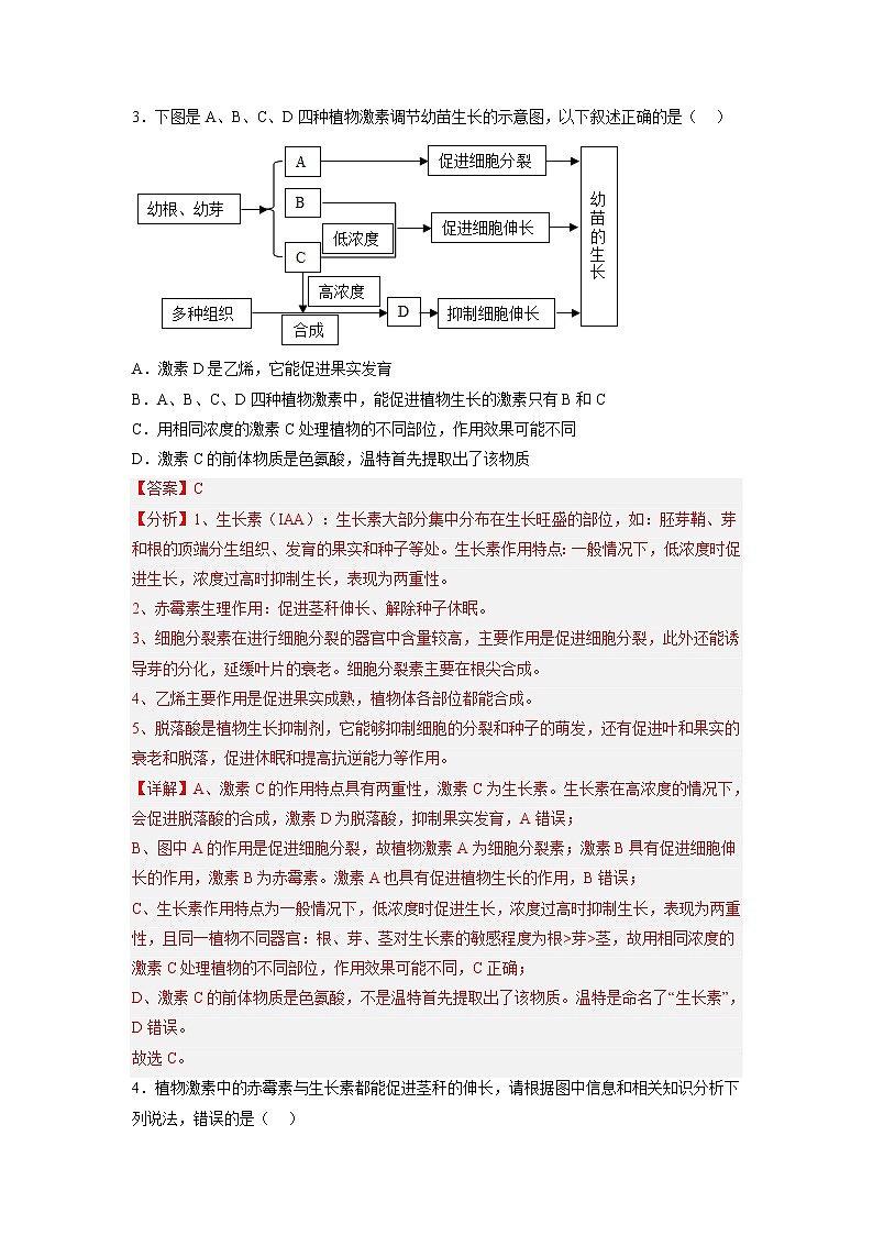 5.2 其他植物激素-高中生物 课件+练习(人教版2019 选择性必修1)02