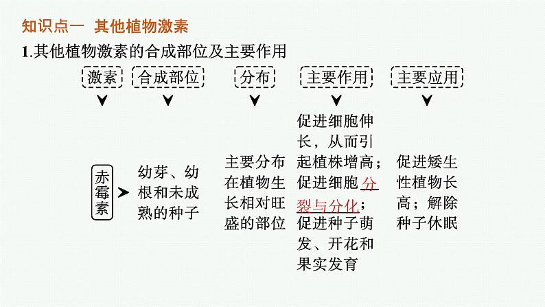 人教版高中生物选择性必修一其他植物激素课件第5页
