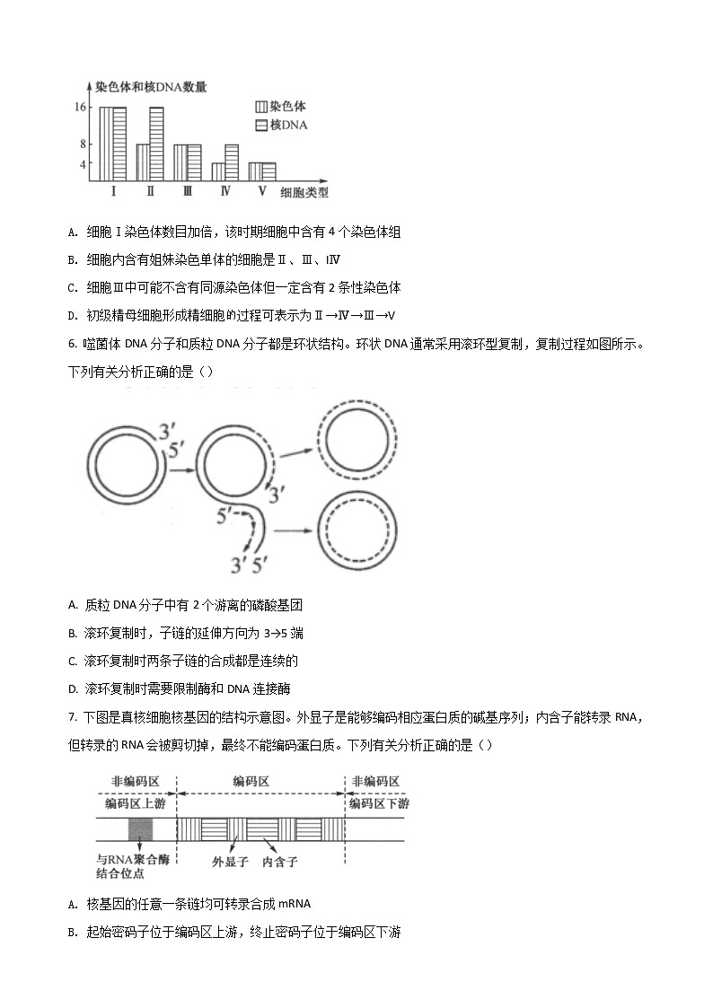 2022届河北省九师联盟高三下学期4月联考生物试题含答案第2页