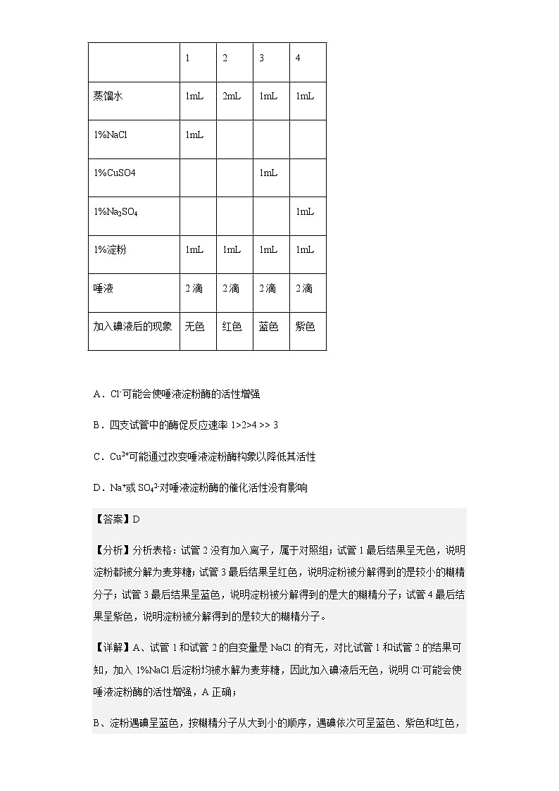2022-2023学年山东省济宁市汶上县一中(齐鲁名校)高三上学期第一次学业质量联合检测生物试题含解析03