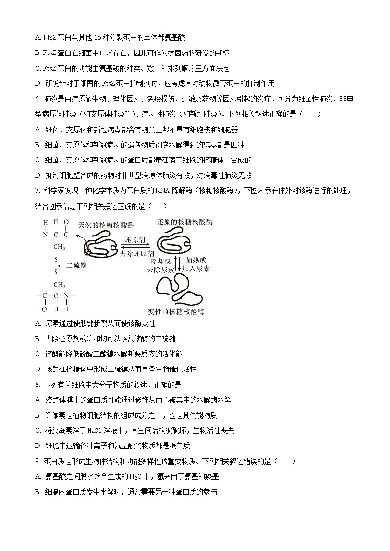 新疆乌鲁木齐市第八中学2022-2023学年高三上学期第一次月考生物试题无答案第2页