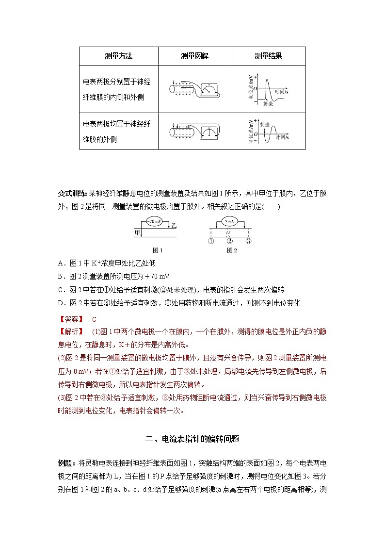 高中生物专题07 兴奋的传导与传递实验研究(有答案)第2页