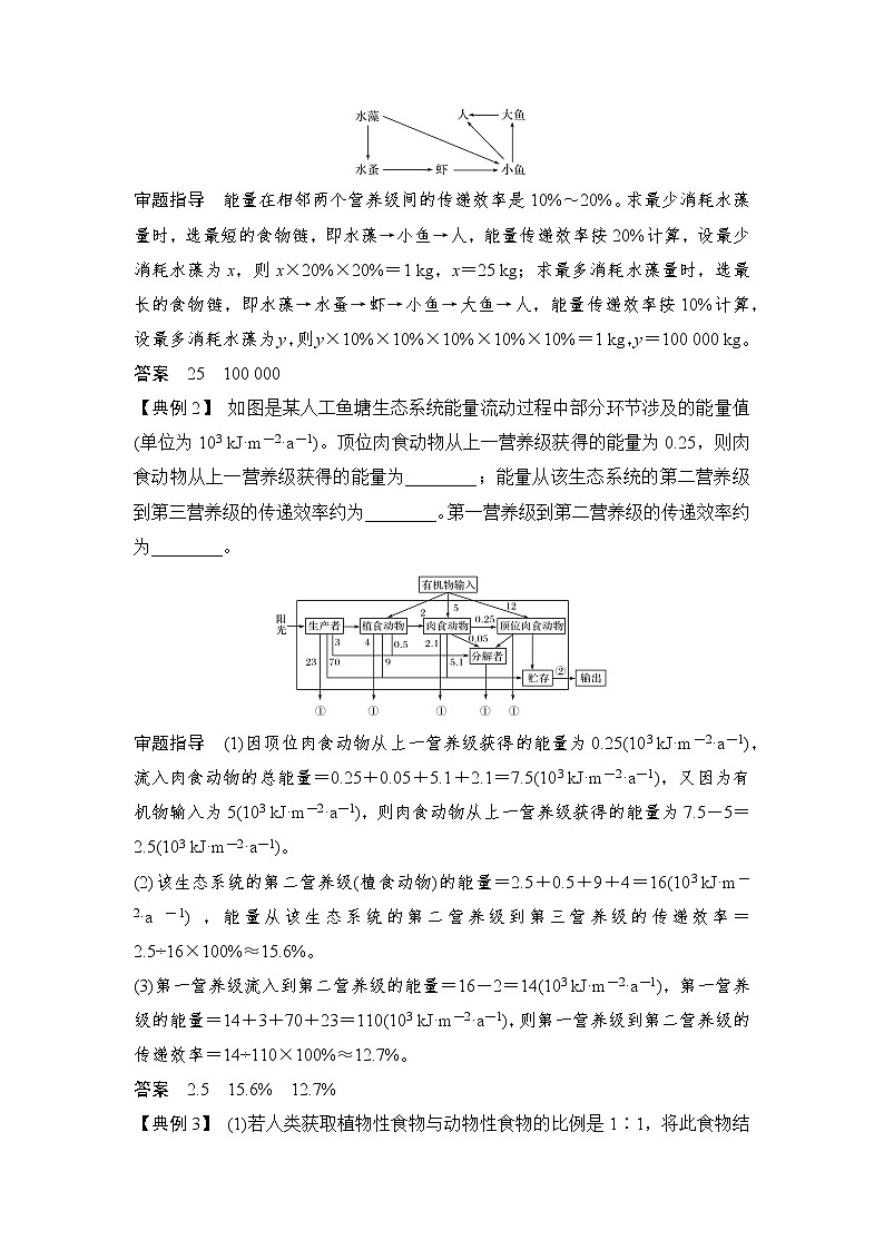高中生物专题09 能量流动的相关计算-备战2021年高考生物核心考点透析(无答案)03