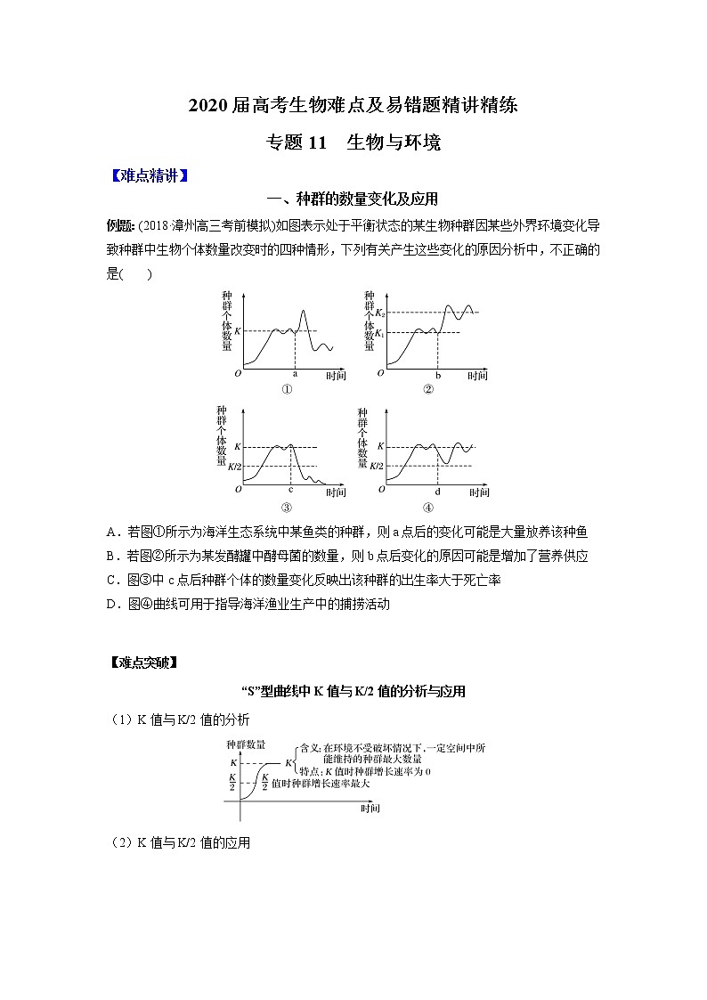 高中生物专题11 生物与环境(无答案)第1页