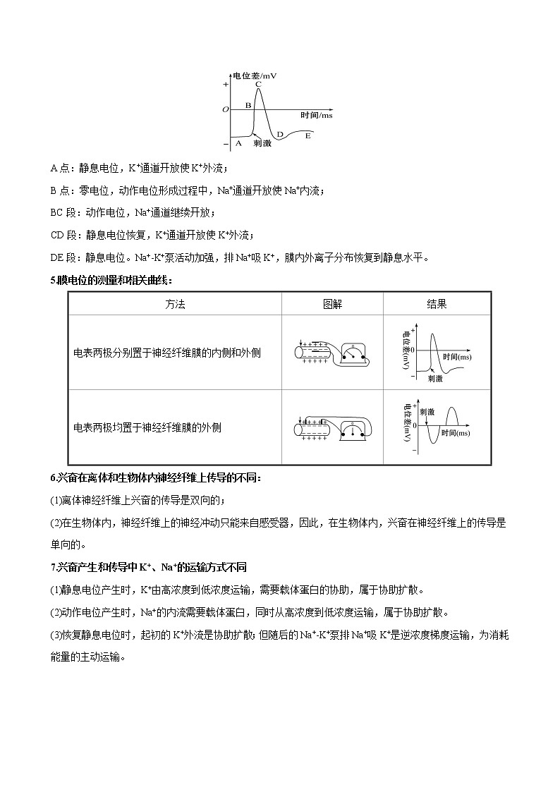 高中生物专题12 神经调节-备战2021年高考生物专题提分攻略(无答案)第3页