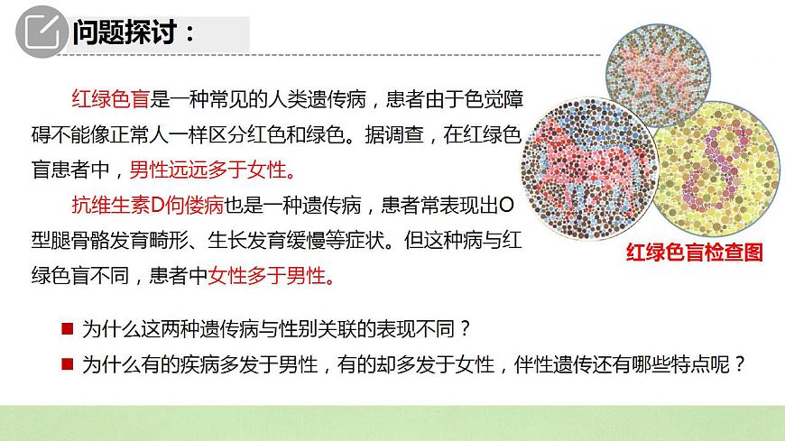 2019人教版高中生物必修二2.3《伴性遺傳》課件第4頁