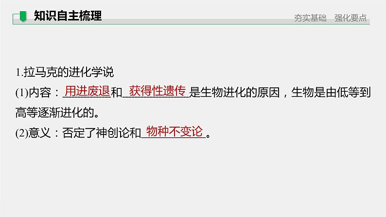高中生物2022年高考生物一轮复习 第7单元 第22讲 生物的进化课件PPT05