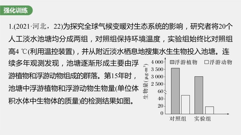 高中生物2023年高考生物一轮复习（新人教新高考） 长句表达(五)　群体稳态中相关概念、措施及意义分析课件PPT08